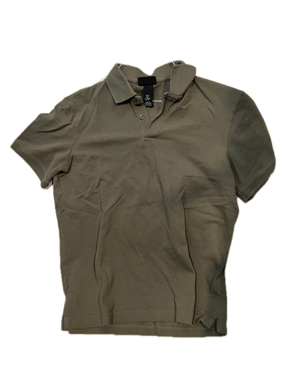 H&M Olive Green Golf/ Polo Shirt, Men's Small